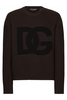 DOLCE & GABBANA MACRO DG LOGO SWEATER Size: M,  colour: BROWN