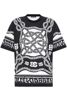 DOLCE & GABBANA MARINA COTTON T SHIRT Size: 46,  colour: NAVY
