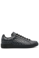 DOLCE & GABBANA MONOGRAM PORTOFINO SNEAKERS Size: 43,  colour: BLA