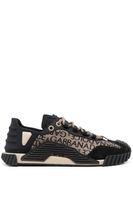 DOLCE & GABBANA NS1 MONOGRAM SNEAKERS Size: 42,  colour: BROWN