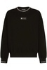 DOLCE & GABBANA OVER FIT NEXK LOGO SWEATSHIRT Size: M,  colour: BLA