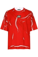 DOLCE & GABBANA OVER PRINT PLAQUE T SHIRT Size: S,  colour: RED
