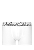 DOLCE & GABBANA OVERSIZE LOGO WAISTBAND BOXERS Size: 3,  colour: WH