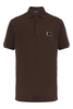 DOLCE & GABBANA PLAQUE COTTON POLO SHIRT Size: 54,  colour: BURGAND