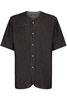 DOLCE & GABBANA PLAQUE DENIM BOWLING SHIRT Size: L,  colour: BLUE