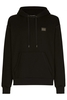 DOLCE & GABBANA PLAQUE PULLOVER HOODED TOP Size: 46,  colour: BLACK