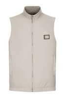 DOLCE & GABBANA PLAQUE ZIP GILET Size: 48,  colour: TAUPE