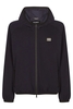 DOLCE & GABBANA PLAQUE ZIP HOODED TOP Size: 52,  colour: NAVY