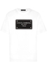 DOLCE & GABBANA PRINTED PLAQUE OVER FIT T SHIRT Size: 50,  colour: