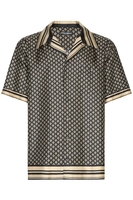 DOLCE & GABBANA RE EDITION BOWLING SHIRT Size: 41,  colour: BROWN