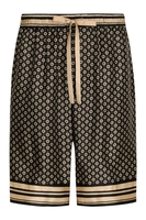 DOLCE & GABBANA RE EDITION PRINTED SHORTS Size: 48,  colour: BROWN
