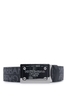 DOLCE & GABBANA REVERSIBLE OVER LOGO BELT Size: 90,  colour: BLACK