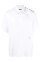 DOLCE & GABBANA SHORT SLEEVE BRANDED SHIRT Size: 38,  colour: WHITE