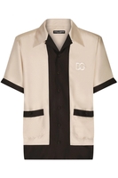 DOLCE & GABBANA SILK PALERMO SHIRT Size: 39,  colour: BROWN