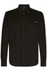 DOLCE & GABBANA WESTERN BRANDED SHIRT Size: 40,  colour: BLACK