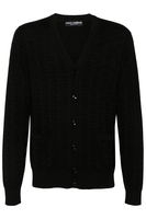 DOLCE & GABBANA WOVEN CARDIGAN Size: 50,  colour: BLACK