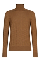 DOLCE & GABBANA WOVEN ROLL NECK SWEATER Size: 50,  colour: CAMA