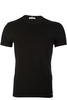 Dolce and Gabbana Stretch Cotton T-Shirt Hem Logo Black