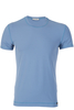 Dolce and Gabbana Stretch Cotton T-Shirt Hem Logo Blue