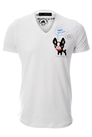 Dsquared " Ruff Ruff " Dog V-Neck T-Shirt