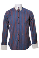 Dsquared² Check Shirt With Contrasting White Collar&Cuff