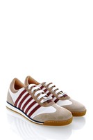 Dsquared Vitello Sport Bianco Bordeaux Sneaker