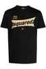 DSQUARED2 BRANDED COTTON T SHIRT Size: XXL,  colour: BLACK