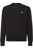 DSQUARED2 BRANDED CREW NECK SWEATER Size: S,  colour: BLACK