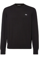 DSQUARED2 BRANDED CREW NECK SWEATER Size: S,  colour: BLACK