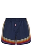 DSQUARED2 BRANDED STRIPE SWIMSHORTS Size: 48,  colour: NAVY