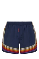 DSQUARED2 BRANDED STRIPE SWIMSHORTS Size: 50,  colour: NAVY