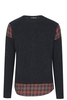 DSQUARED2 CHECK INSERT KNITWEAR Size: M,  colour: BLACK