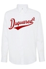 DSQUARED2 COLLEGE BRANDING COTTON SHIRT Size: 48,  colour: WHITE