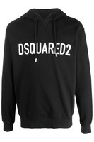 DSQUARED2 COOL FIT BRANDED HOODIE Size: XXL,  colour: BLACK