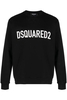 DSQUARED2 COOL FIT BRANDED SWEATSHIRT Size: XL,  colour: BLACK