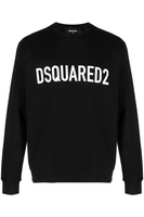 DSQUARED2 COOL FIT BRANDED SWEATSHIRT Size: XXL,  colour: BLACK
