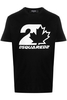 DSQUARED2 COOL FIT MAPLE LEAF T SHIRT Size: XXL,  colour: BLACK