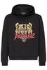 DSQUARED2 COOL FIT TIGER HOODED TOP Size: XL,  colour: BLACK
