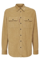 DSQUARED2 CORDUROY PATCH POCKETS SHIRT Size: 48,  colour: BEIGE
