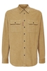DSQUARED2 CORDUROY PATCH POCKETS SHIRT Size: 50,  colour: BEIGE