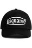DSQUARED2 COTTON CANVAS LOGO CAP Size: One,  colour: BLACK