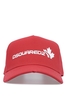 DSQUARED2 COTTON MAPLE LEAF CAP Size: One,  colour: RED