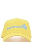 DSQUARED2 COTTON MAPLE LEAF CAP Size: One,  colour: YELLOW