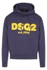 DSQUARED2 DSQ2 HOODED TOP Size: S,  colour: NAVY
