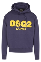 DSQUARED2 DSQ2 HOODED TOP Size: S,  colour: NAVY