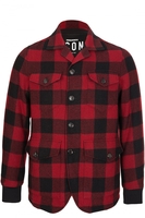 DSQUARED2 Dsquared ICON Lumberjack Coat Size: 48,  colour: RED