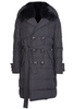 DSQUARED2 Dsquared Womens Fur Collar Trench Coat Size: 38,  colour: BLA