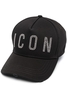 DSQUARED2 EVENING STUDS BASEBALL CAP Size: One,  colour: BLACK