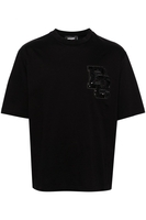 DSQUARED2 LOOSE FIT COTTON T SHIRT Size: XL,  colour: BLACK