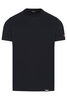 DSQUARED2 MAPLE LEAF BADGE COTTON T SHIRT Size: 48,  colour: BLACK